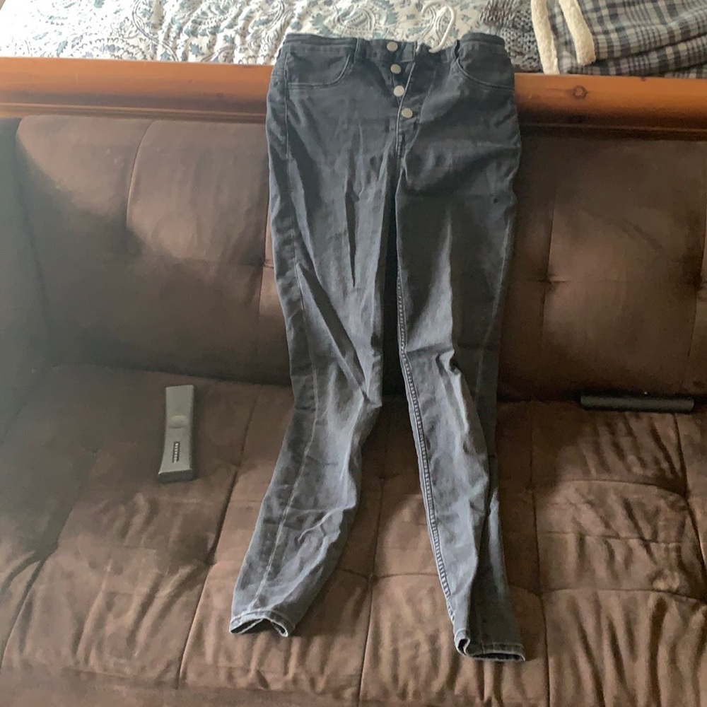 High rise skinny jeans